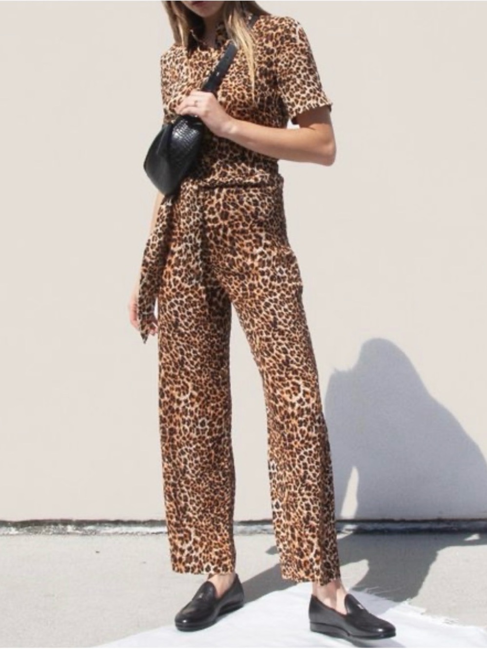 Nanushka Luma pants in Ocelot